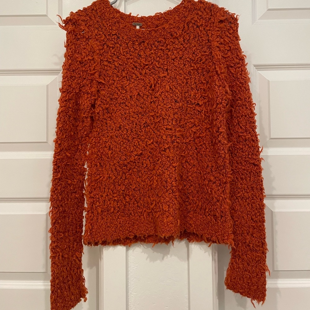 Free people burnt orange sweater